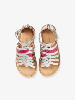 Sandales Cuir Fille Esprit Spartiates Or - Vertbaudet -Pampero Boutique sandales cuir fille esprit spartiates 3