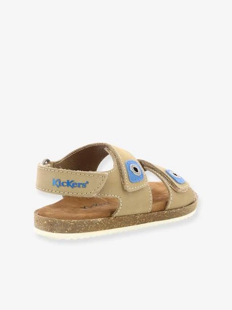 Sandales Cuir Fille First KICKERS® Beige Bleu - Kickers 6 Sandales Cuir Fille First KICKERS® Beige Bleu - Kickers – Image 4