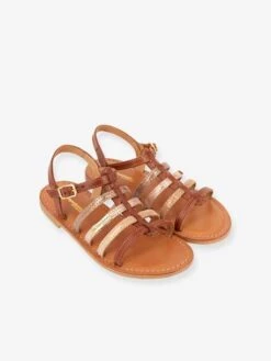 Sandales Cuir Fille Mongue LES TROPEZIENNES® PAR M. BELARBI Tan/or - Les Tropeziennes -Pampero Boutique sandales cuir fille mongue les tropeziennes par m. belarbi 5