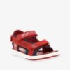Sandales Cuir Garçon Plane KICKERS® Rouge Marine - Kickers