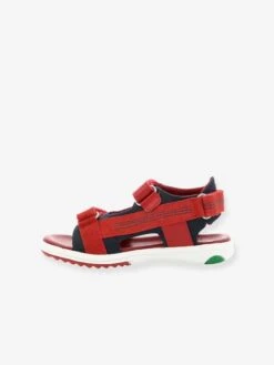 Sandales Cuir Garçon Plane KICKERS® Rouge Marine - Kickers -Pampero Boutique sandales cuir garcon plane kickers 2