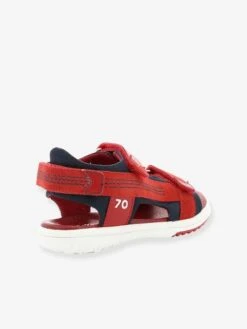 Sandales Cuir Garçon Plane KICKERS® Rouge Marine - Kickers -Pampero Boutique sandales cuir garcon plane kickers 3