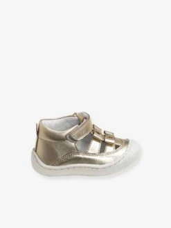 Sandales Cuir Souple Bébé Fille 4 Pattes Metallisé Or - Vertbaudet -Pampero Boutique sandales cuir souple bebe fille 4 pattes 3