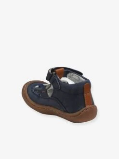 Sandales Cuir Souple Bébé Garçon 4 Pattes Bleu Marine - Vertbaudet -Pampero Boutique sandales cuir souple bebe garcon 4 pattes 3