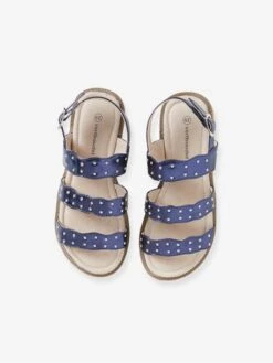 Sandales Fantaisie Cloutée Fille Marine - Vertbaudet -Pampero Boutique sandales fantaisie cloutee fille 3