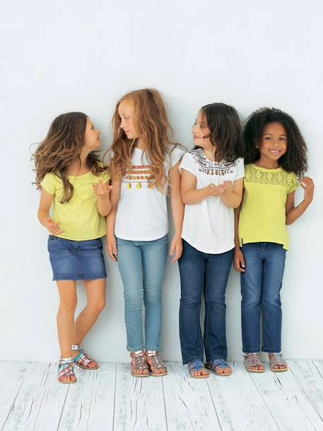 Sandales Fille En Cuir Rose Pâle Métallisé - Vertbaudet 8 Sandales Fille En Cuir Rose Pâle Métallisé - Vertbaudet – Image 6