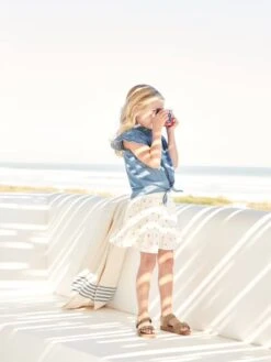 Sandales Moussées Cuir Fille Or - Vertbaudet -Pampero Boutique sandales moussees cuir fille 5