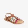 Sandales Multi-brides Cuir Fille Camel - Vertbaudet -Pampero Boutique sandales multi brides cuir fille