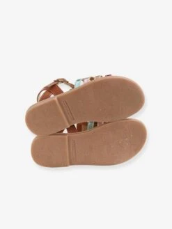 Sandales Multi-brides Cuir Fille Camel - Vertbaudet -Pampero Boutique sandales multi brides cuir fille 4