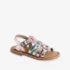 Sandales Multi-brides Cuir Fille Lilas - Vertbaudet -Pampero Boutique sandales multi brides cuir fille 6