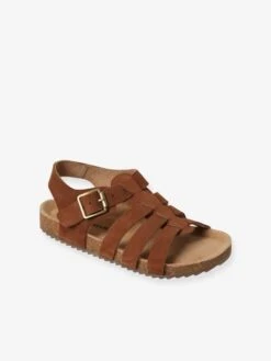 Sandales Multi-brides Cuir Garçon Marron - Vertbaudet -Pampero Boutique sandales multi brides cuir garcon 2