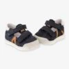 Sandales Salomés Cuir Bébé Garçon Poto Babybotte® Marine - Babybotte -Pampero Boutique sandales salomes cuir bebe garcon poto babybotte