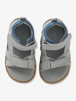 Sandales Scratchées Bébé Garçon En Cuir Gris - Vertbaudet -Pampero Boutique sandales scratchees bebe garcon en cuir 3