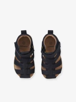 Sandales Scratchées Cuir Bébé Premiers Pas Sable - Vertbaudet -Pampero Boutique sandales scratchees cuir bebe premiers pas 3