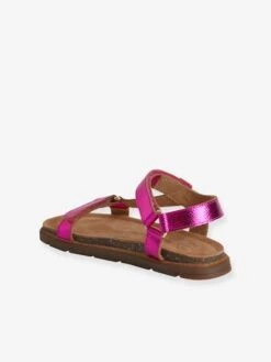 Sandales Scratchées Cuir Fille Lilas - Vertbaudet -Pampero Boutique sandales scratchees cuir fille 2