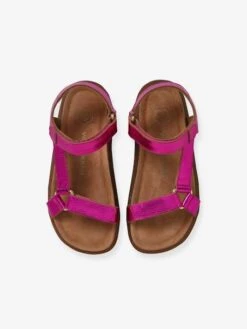 Sandales Scratchées Cuir Fille Lilas - Vertbaudet -Pampero Boutique sandales scratchees cuir fille 3