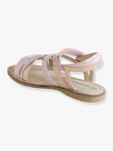 Sandales Scratchées En Cuir Fille Collection Maternelle Rose Métallisé - Vertbaudet 6 Sandales Scratchées En Cuir Fille Collection Maternelle Rose Métallisé - Vertbaudet – Image 4