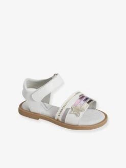 Sandales Scratchées Fille Collection Maternelle Camel - Vertbaudet