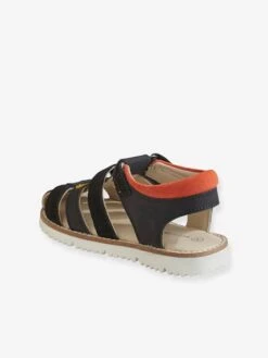 Sandales Scratchées Garçon En Cuir Noir - Vertbaudet -Pampero Boutique sandales scratchees garcon en cuir 2