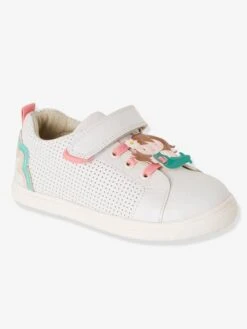 Tennis En Cuir Fille Collection Maternelle Blanc - Vertbaudet -Pampero Boutique tennis en cuir fille collection maternelle 2