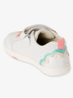 Tennis En Cuir Fille Collection Maternelle Blanc - Vertbaudet -Pampero Boutique tennis en cuir fille collection maternelle 4