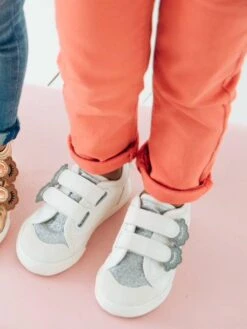 Tennis Scratchées Fille Collection Maternelle Blanc - Vertbaudet