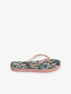 Tongs Imprimées Fille Vert Fonce Imprime - Vertbaudet -Pampero Boutique tongs imprimees fille 4